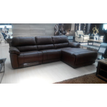 Wohnzimmer Sofa mit modernem echtem Leder Sofa Set (910)